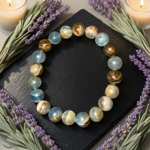 🆕 9mm Blue Onyx Bracelet